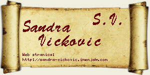 Sandra Vicković vizit kartica